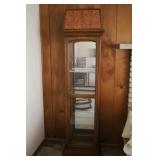 WOOD GLASS FRONT LIGHT UP CURIO CABINET - 21" X