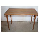 ANTIQUE FOLD UP OAK TABLE - VERY UNIQUE - 36" X