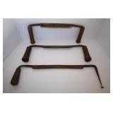 LOT OF 3 DRAW KNIVES - MULLINS, DAYTON AND WOFREM