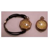 GRUEN 15 JEWEL & ENICAR WOMENS VINTAGE WATCH &