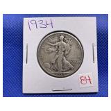 1934 WALKING LIBERTY HALF DOLLAR