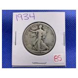 1934 WALKING LIBERTY HALF DOLLAR