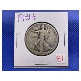 1934 WALKING LIBERTY HALF DOLLAR