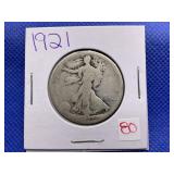 1921 WALKING LIBERTY HALF DOLLAR