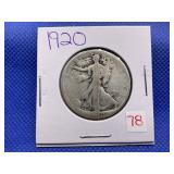 1920 WALKING LIBERTY HALF DOLLAR