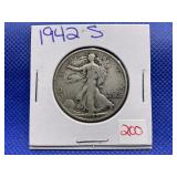 1942-S WALKING LIBERTY HALF DOLLAR