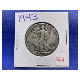 1943 WALKING LIBERTY HALF DOLLAR