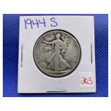 1944-S WALKING LIBERTY HALF DOLLAR