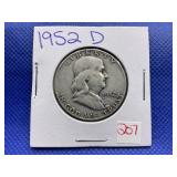 1952-D FRANKLIN HALF DOLLAR