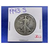 1943-S WALKING LIBERTY HALF DOLLAR