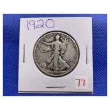 1920 WALKING LIBERTY HALF DOLLAR