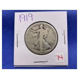 1919 WALKING LIBERTY HALF DOLLAR