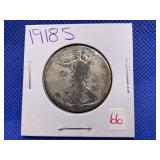1918-S WALKING LIBERTY HALF DOLLAR