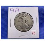 1919 WALKING LIBERTY HALF DOLLAR