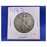 1918-S WALKING LIBERTY HALF DOLLAR