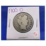 1900-O BARBER HEAD HALF DOLLAR