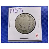 1903 BARBER HEAD HALF DOLLAR