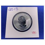 2015 CANADIAN ELIZABETH THE II $5 - .999 FINE