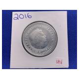 2016 CANADIAN ELIZABETH THE II $5 - .999 FINE