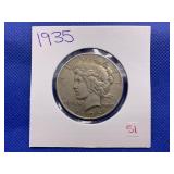 1935 PEACE DOLLAR