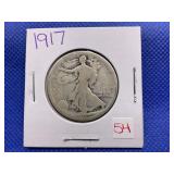 1917 WALKING LIBERTY HALF DOLLAR