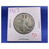 1917 WALKING LIBERTY HALF DOLLAR