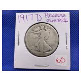1917-D WALKING LIBERTY HALF DOLLAR REVERSE MINT