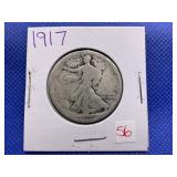 1917 WALKING LIBERTY HALF DOLLAR