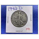 1942-D WALKING LIBERTY HALF DOLLAR