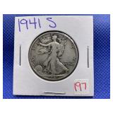 1941-S WALKING LIBERTY HALF DOLLAR