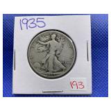 1935 WALKING LIBERTY HALF DOLLAR