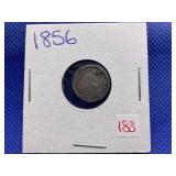 1856 SEATED LIBERTY HALF DIME