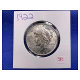 1922 PEACE DOLLAR