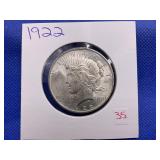 1922 PEACE DOLLAR