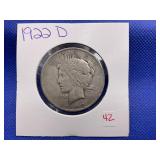 1922-D PEACE DOLLAR