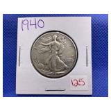 1940 WALKING LIBERTY HALF DOLLAR