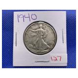 1940 WALKING LIBERTY HALF DOLLAR