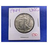 1944 WALKING LIBERTY HALF DOLLAR - UNC