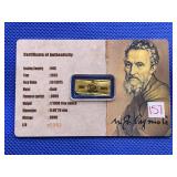 2025 .9999 GOLD 1/1,000TH TROY OUNCE