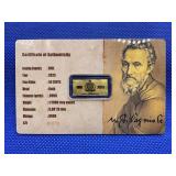 2025 .9999 GOLD 1/1,000TH TROY OUNCE