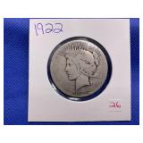 1922 PEACE DOLLAR