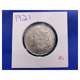 1921 MORGAN SILVER DOLLAR