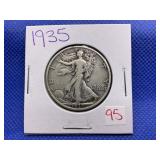 1935 WALKING LIBERTY HALF DOLLAR