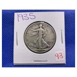 1935 WALKING LIBERTY HALF DOLLAR