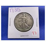 1935 WALKING LIBERTY HALF DOLLAR