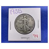 1935 WALKING LIBERTY HALF DOLLAR