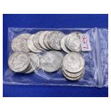LOT OF 23 ASSORTED DATE SILVER ROOSEVELT DIMES