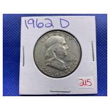 1962-D FRANKLIN HALF DOLLAR