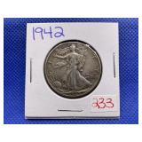 1942 WALKING LIBERTY HALF DOLLAR