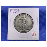 1939 WALKING LIBERTY HALF DOLLAR